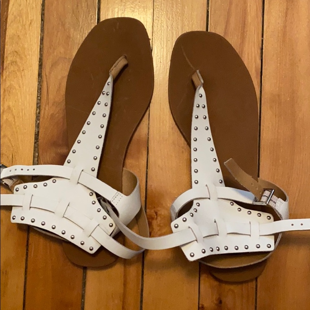 Black suede studio sandals